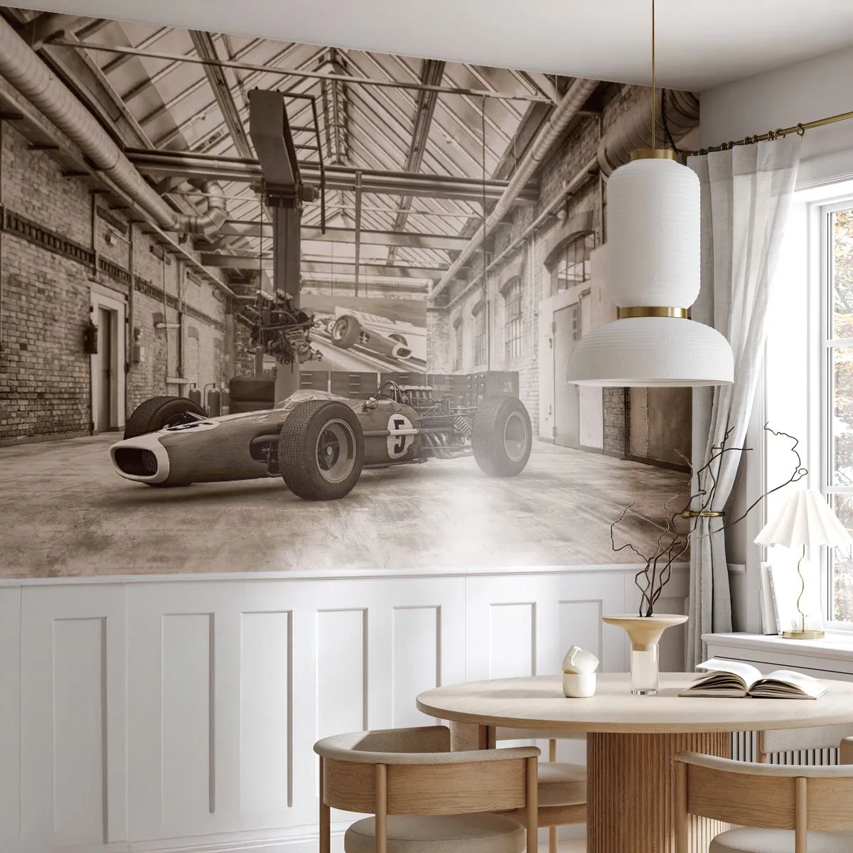 Tapet Premium Sand - Odihna învingătorului - Formula 1, Retro, Automobile - 350x256 cm