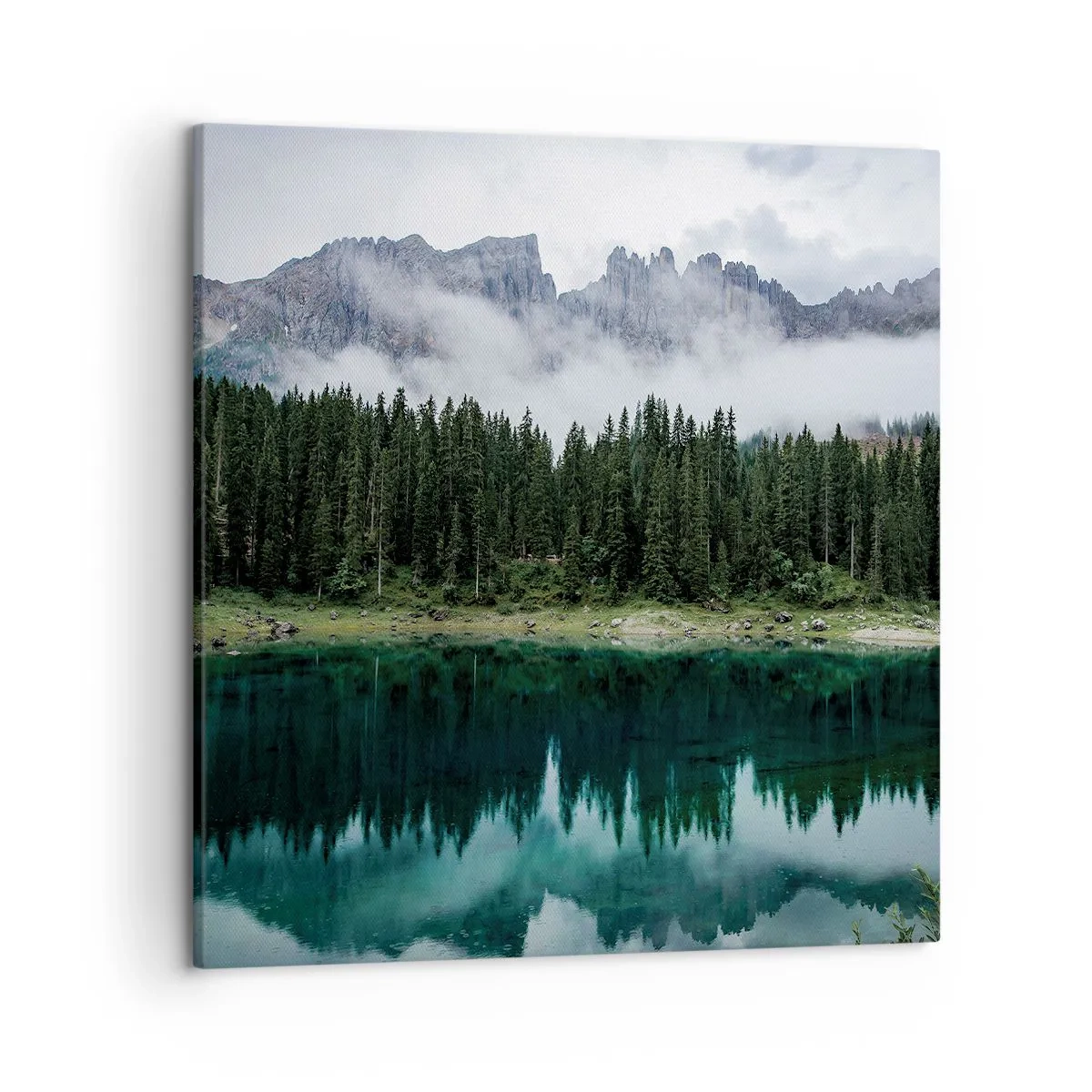 Tablou pe pânză - Liniște, liniște, să nu trezim apa care doarme... - 50x50 cm