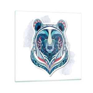 Tablou pe sticlă - Trăiască Groenlanda! - 60x60 cm