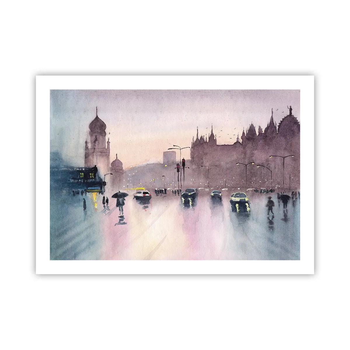 Poster - Într-o ceață ploioasă - 70x50 cm