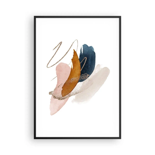 Poster în ramă neagră - Compoziție înaripată - 70x100 cm