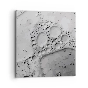 Tablou pe pânză - Amprenta spumoasă - 70x70 cm