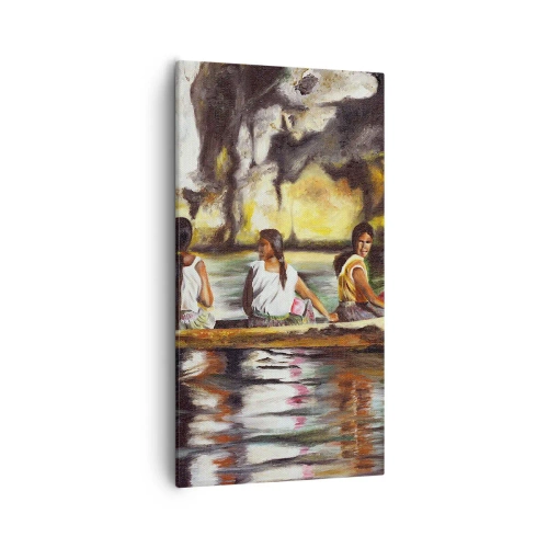 Tablou pe pânză - Într-un paradis polinezian - 55x100 cm