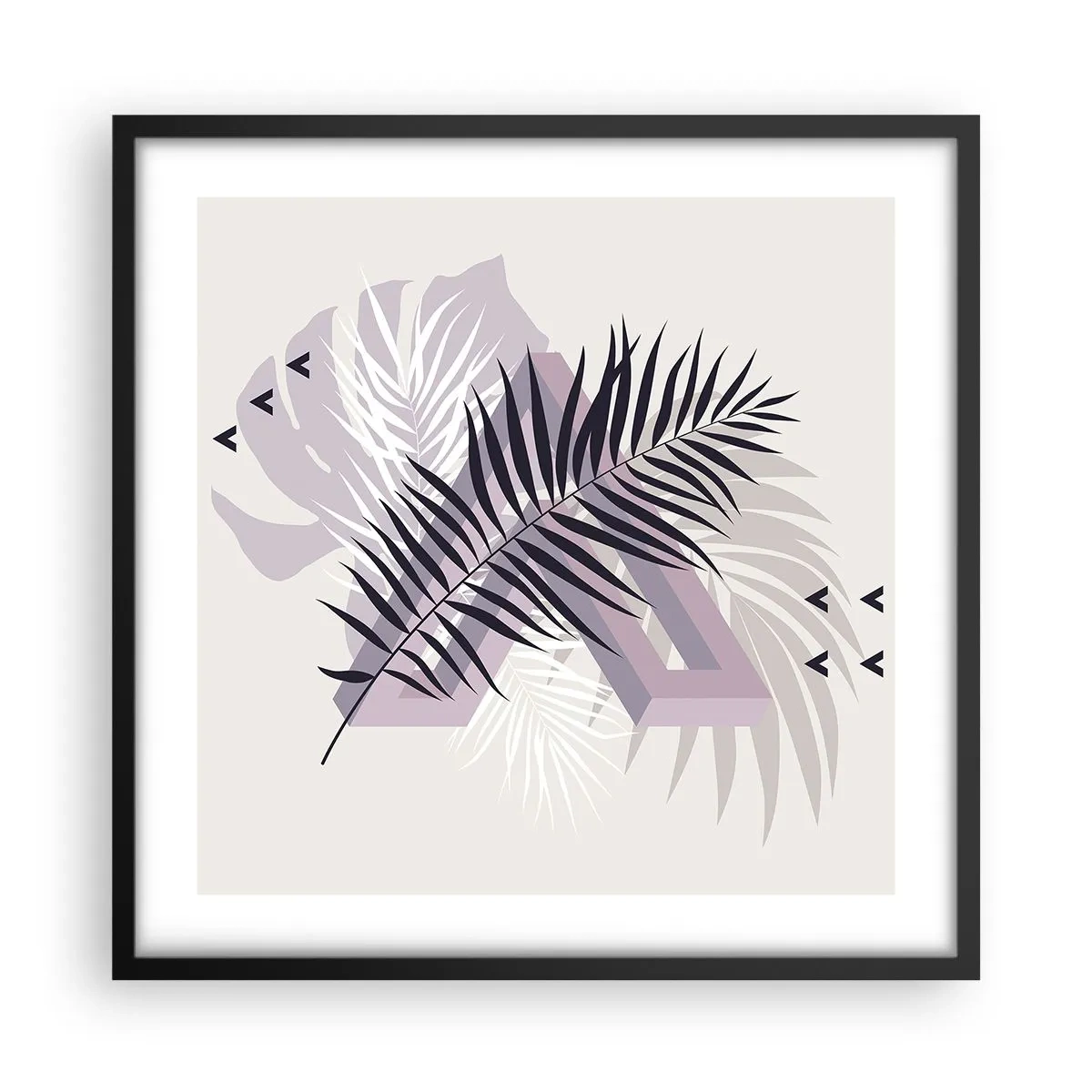 Poster în ramă neagră - Umbra unei umbre - 50x50 cm