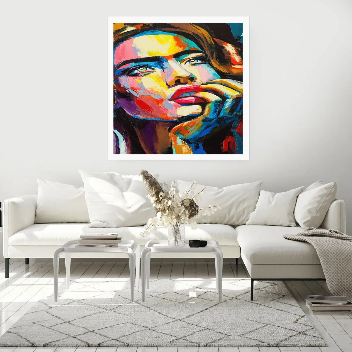 Poster - Visele ca niște păsări se înalță pe cer - 60x60 cm