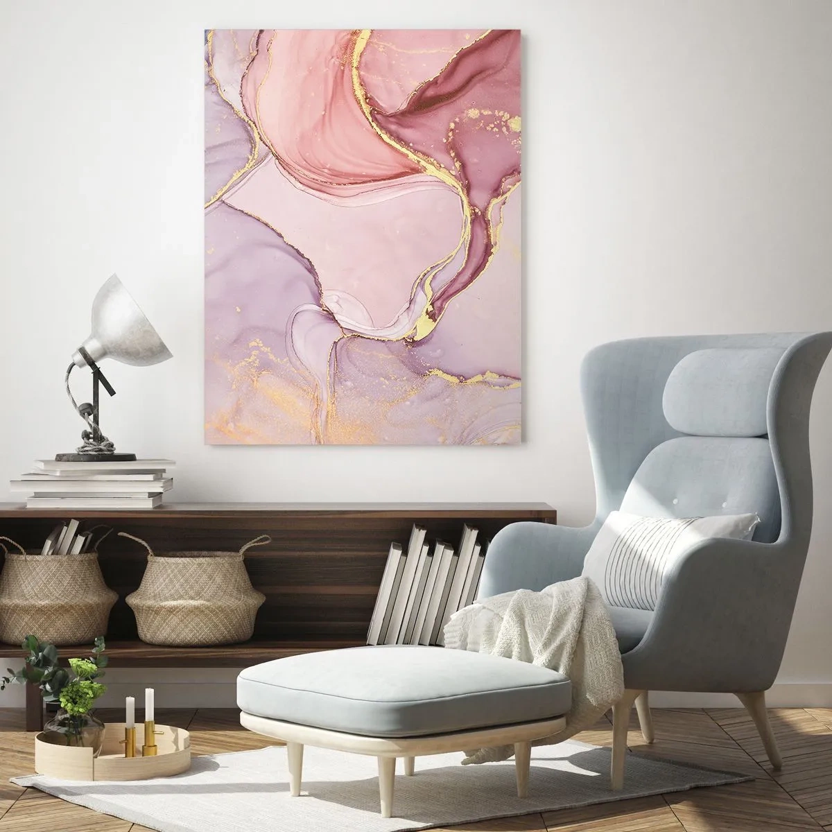 Tablou pe sticlă - O mângâiere de culoare - 80x120 cm