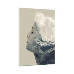 Tablou pe sticlă - Frumusețea elementelor - 80x120 cm