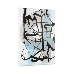 Tablou pe sticlă - Cu toate acestea, albastru - 80x120 cm