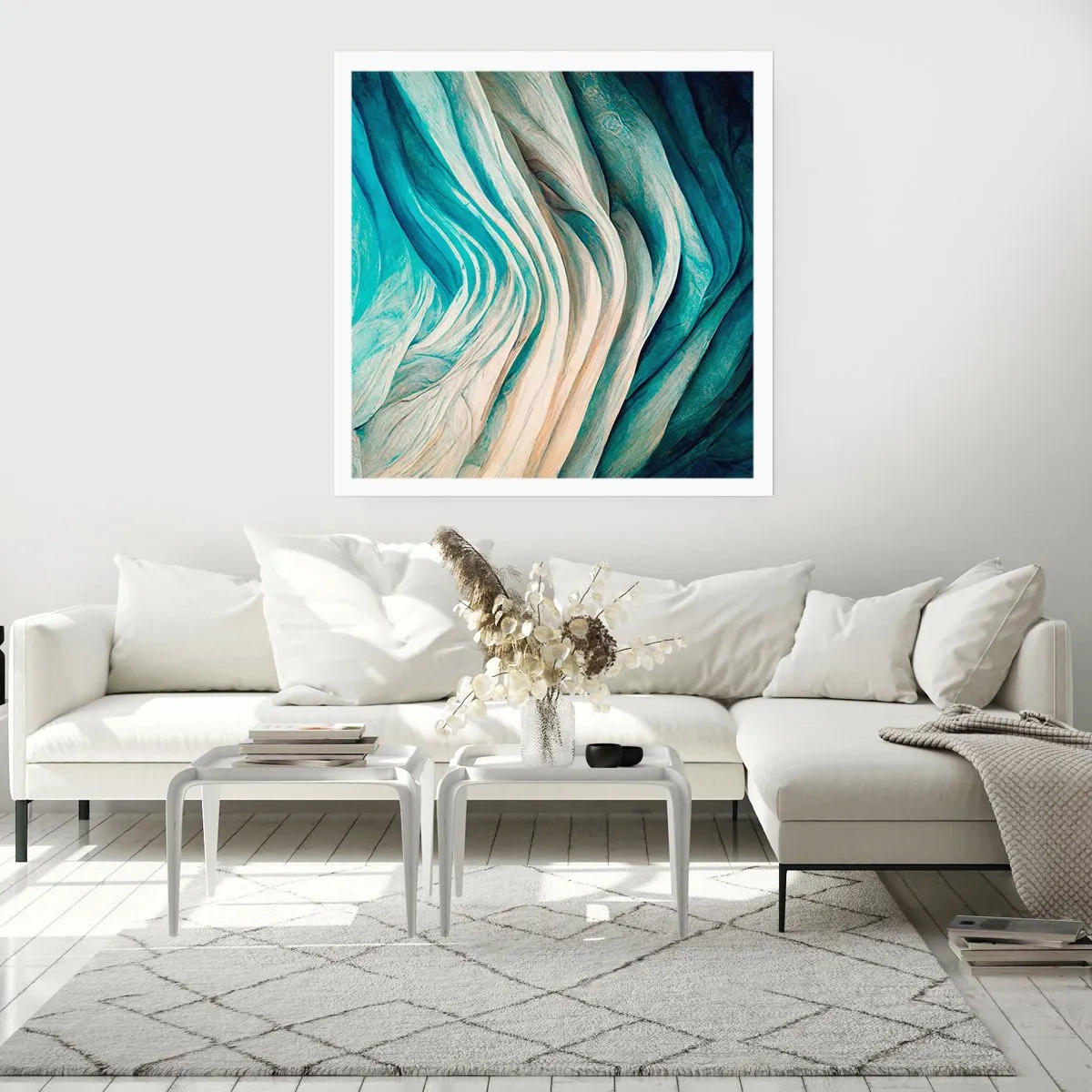 Poster - Insațiabilitate albastră - 50x50 cm