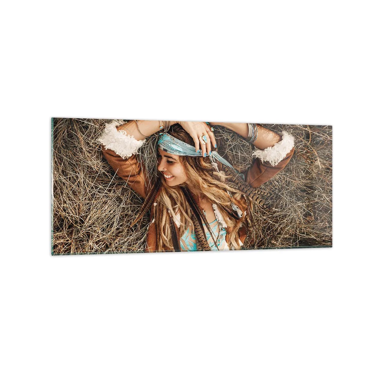 Tablou pe sticlă - În drum spre vara iubirii - 120x50 cm