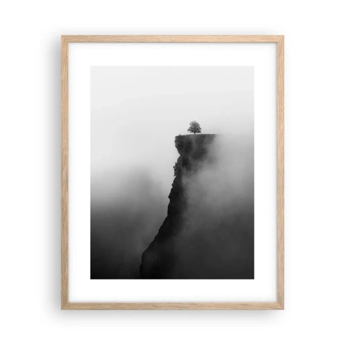 Poster în ramă de stejar deschis - La capătul lumii - 40x50 cm