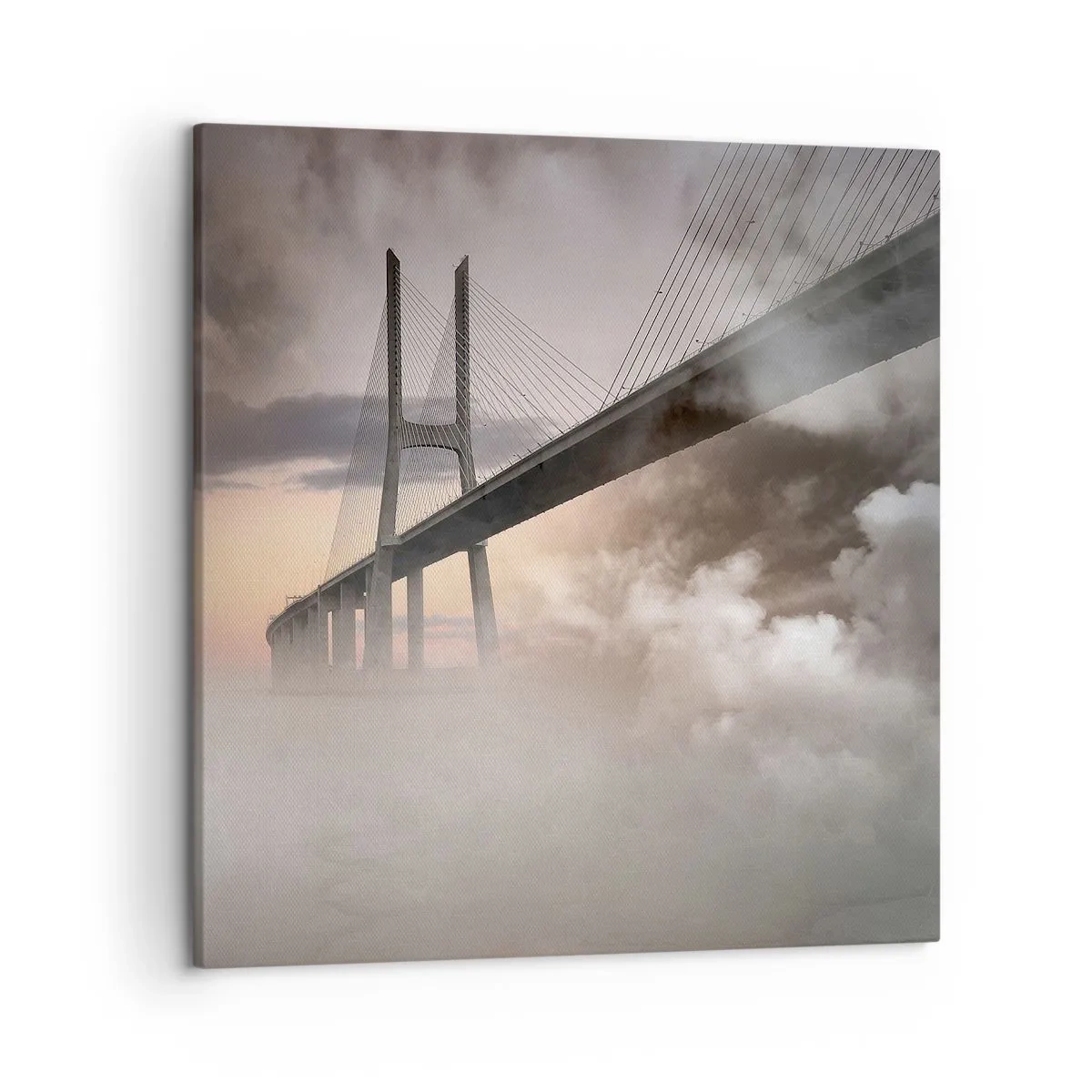 Tablou pe pânză - Lângă un râu care nu există - 50x50 cm