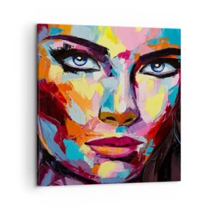 Tablou pe pânză - Un suflet plin de culoare - 50x50 cm