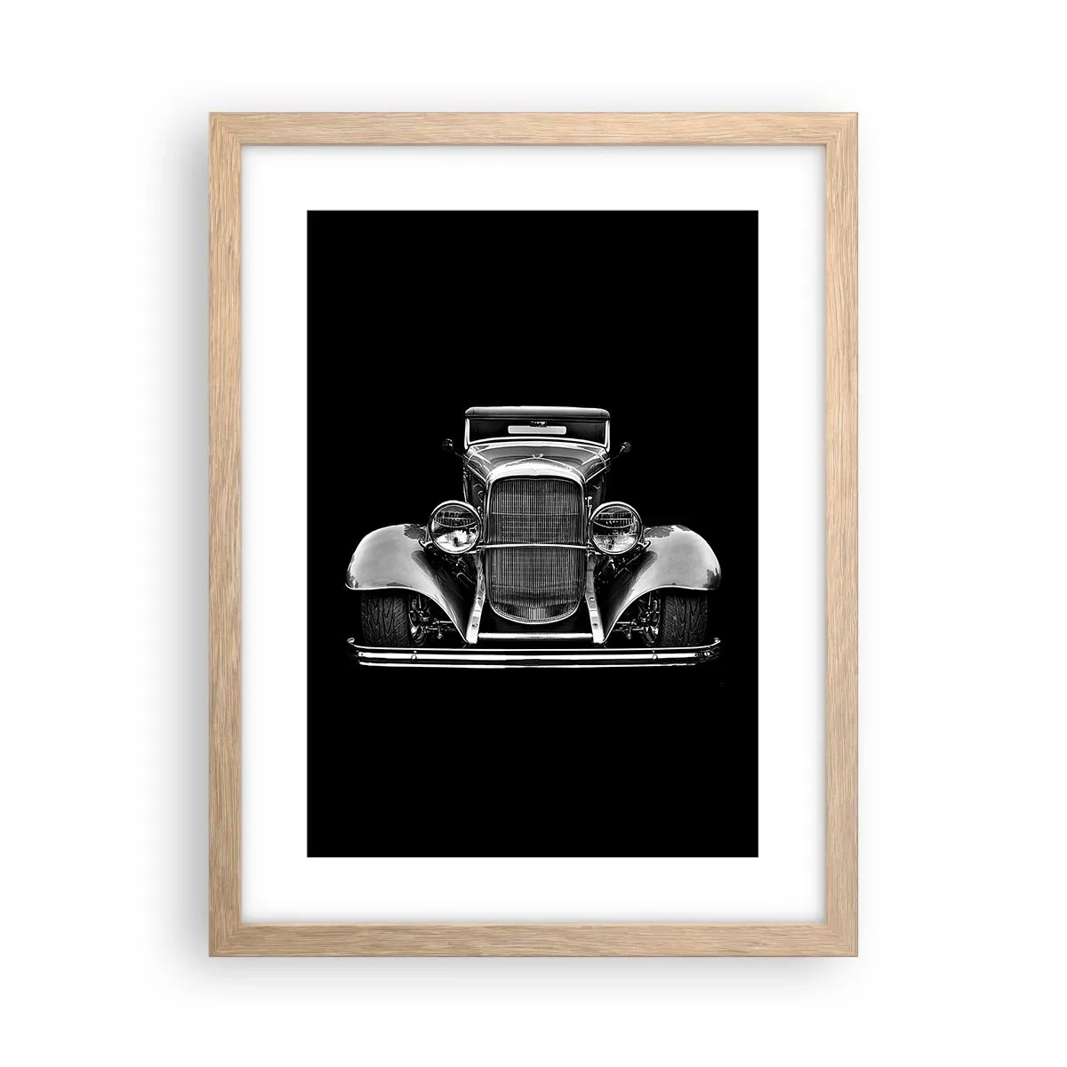 Poster în ramă de stejar deschis - Un adevărat gentleman - 30x40 cm