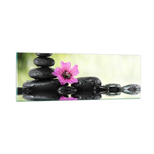 Tablou pe sticlă - Timp pentru suflet - 90x30 cm