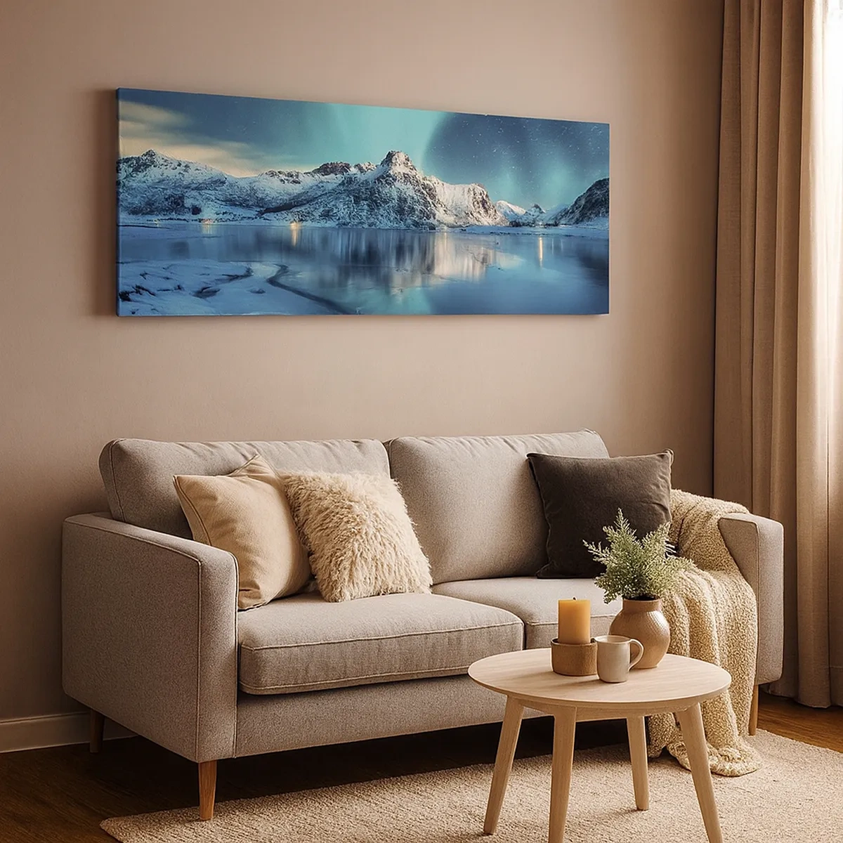 Tablou pe pânză - Noaptea de lumină - 30x30 cm