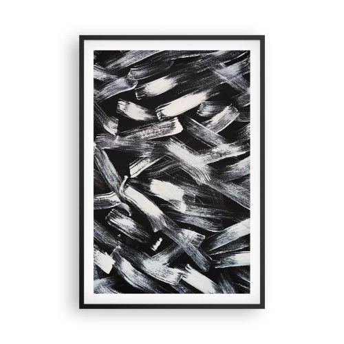 Poster în ramă neagră - Abstracție în spirit industrial - 61x91 cm