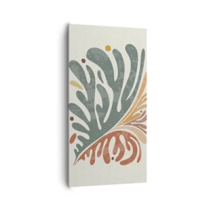 Tablou pe pânză - Frunză multicoloră - 65x120 cm