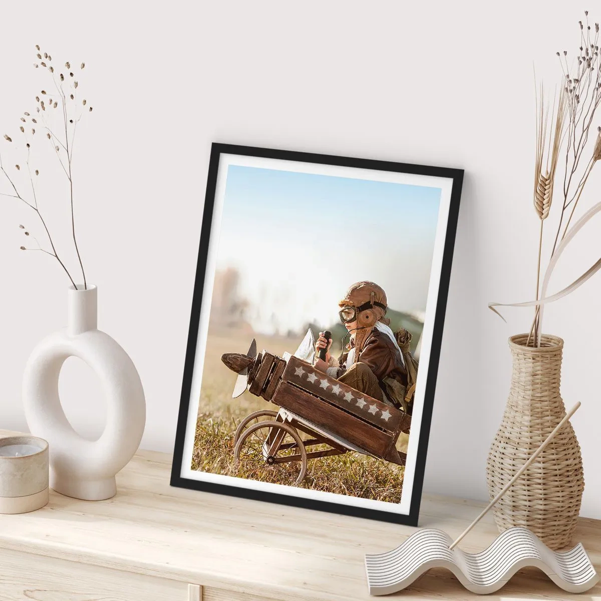 Poster în ramă neagră - Porniți spre vis - 61x91 cm
