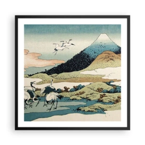 Poster în ramă neagră - În mod japonez - 60x60 cm