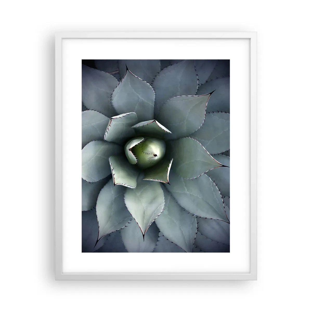 Poster în ramă albă - Momește și avertizează - 40x50 cm