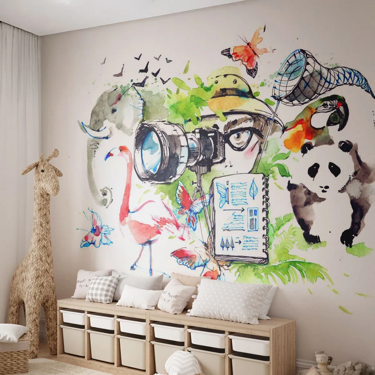 Tapet Standard Eco - Prin obiectivul unui călător - Abstracția, Animale, Fotograf - 250x175 cm