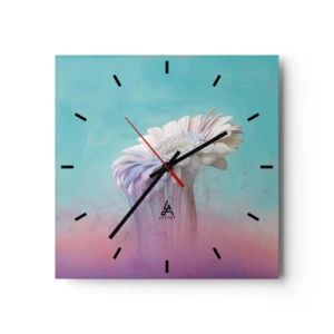 Ceas de perete - Ceas pe sticlă - Viața de după flori - 30x30 cm