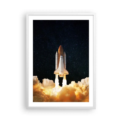 Poster în ramă albă - Ad astra! - 50x70 cm