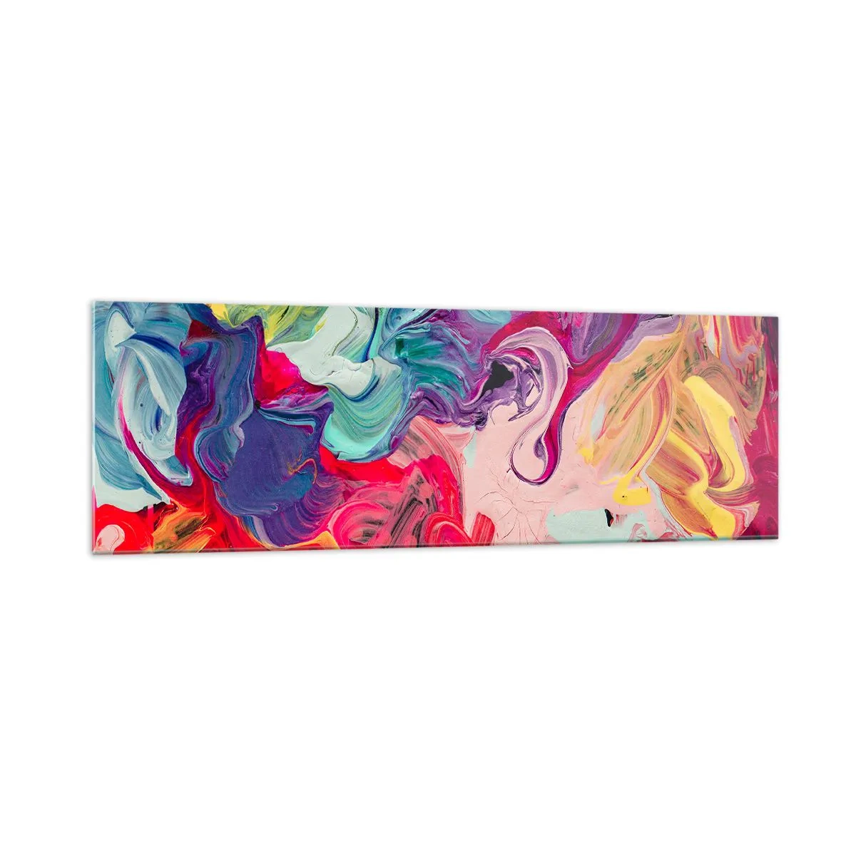 Tablou pe sticlă - Nașterea culorii - 160x50 cm