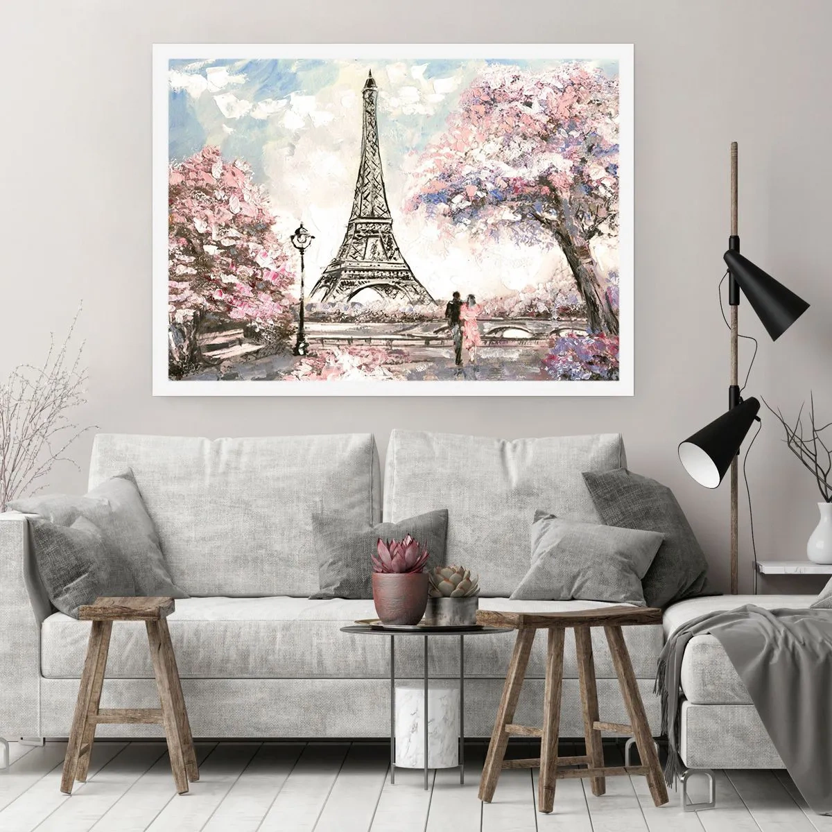 Poster - Plimbare în aprilie la Paris - 100x70 cm