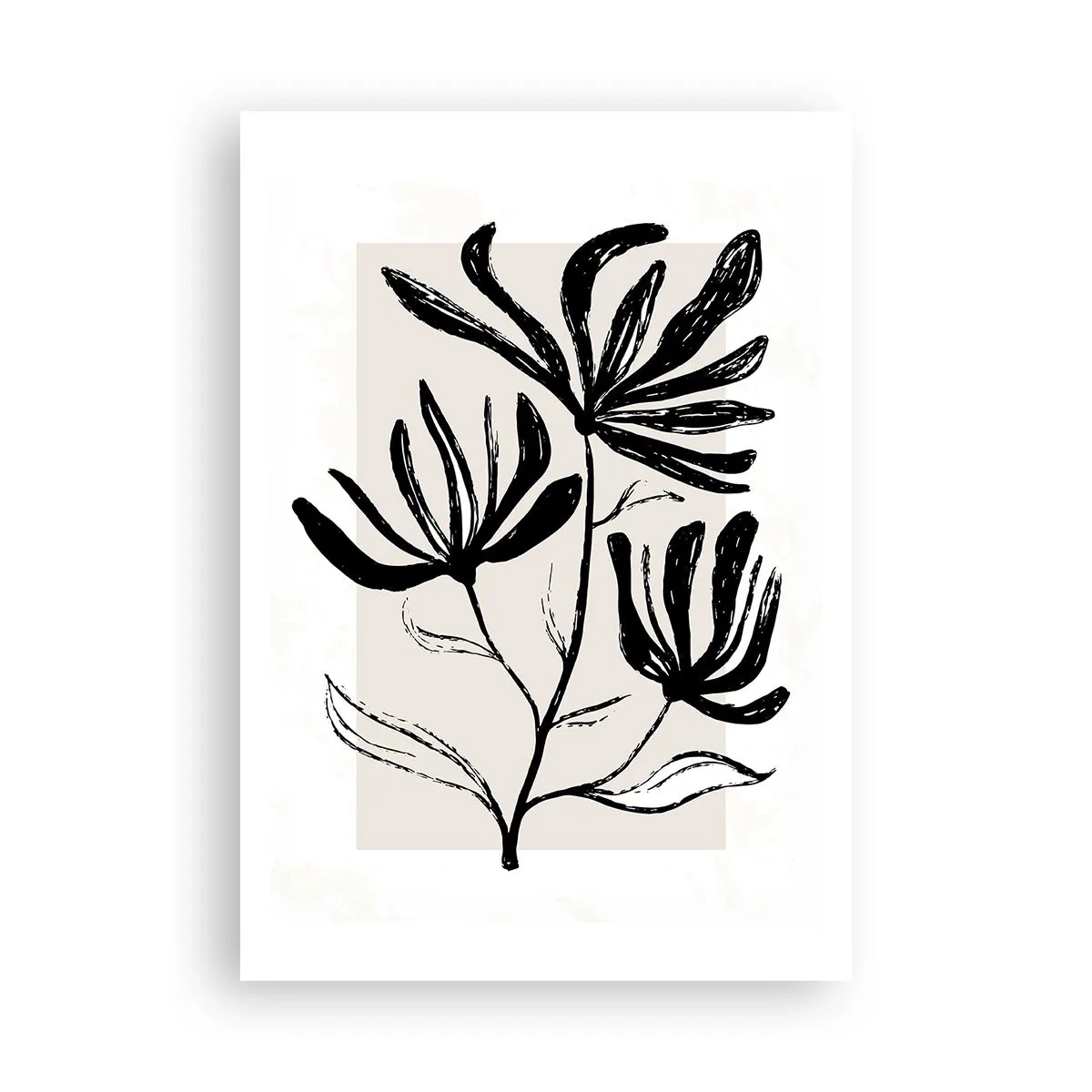 Poster - Schiță pentru ierbar - 70x100 cm