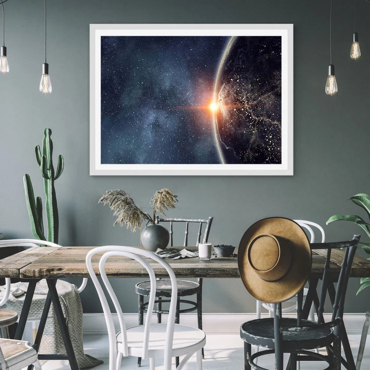 Poster în ramă albă - Într-o nouă perspectivă - 40x30 cm