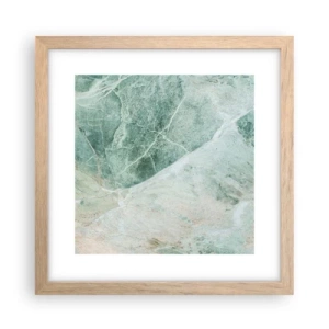 Poster în ramă de stejar deschis - Răcoarea nobilă a pietrei - 30x30 cm