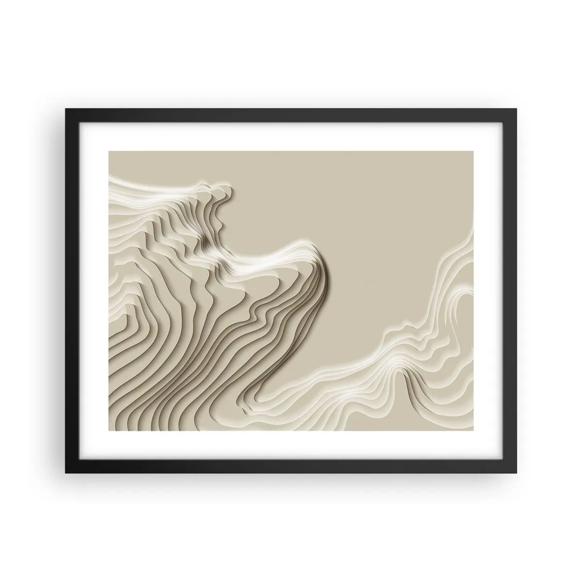 Poster în ramă neagră - Topografia artei - 50x40 cm