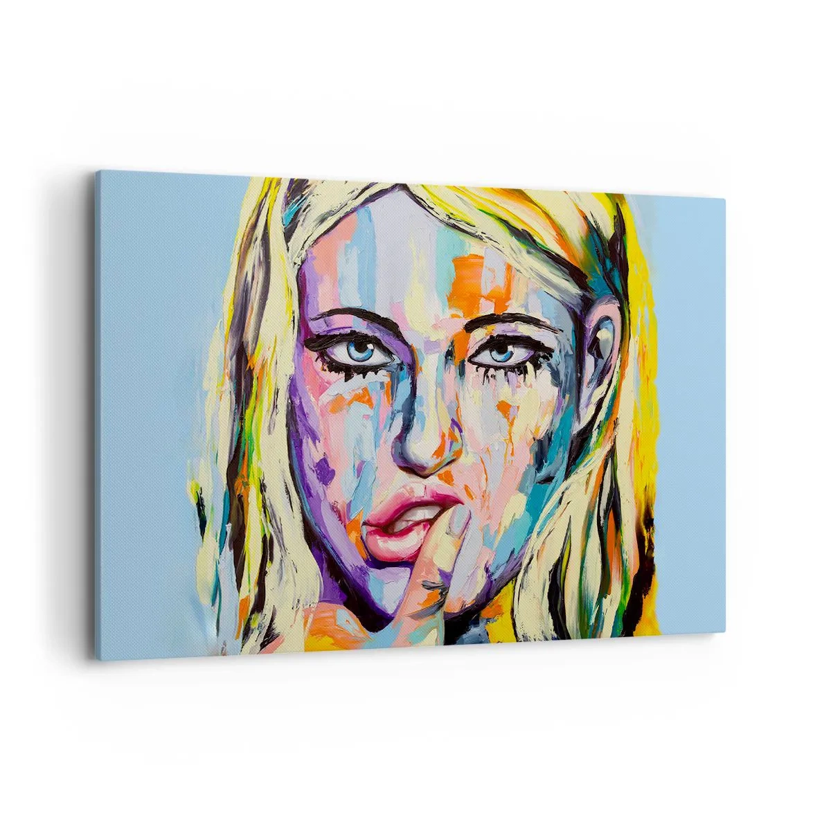 Tablou pe pânză - Privește-o drept în ochi - 120x80 cm