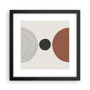 Poster în ramă neagră - În centrul atenției - 30x30 cm