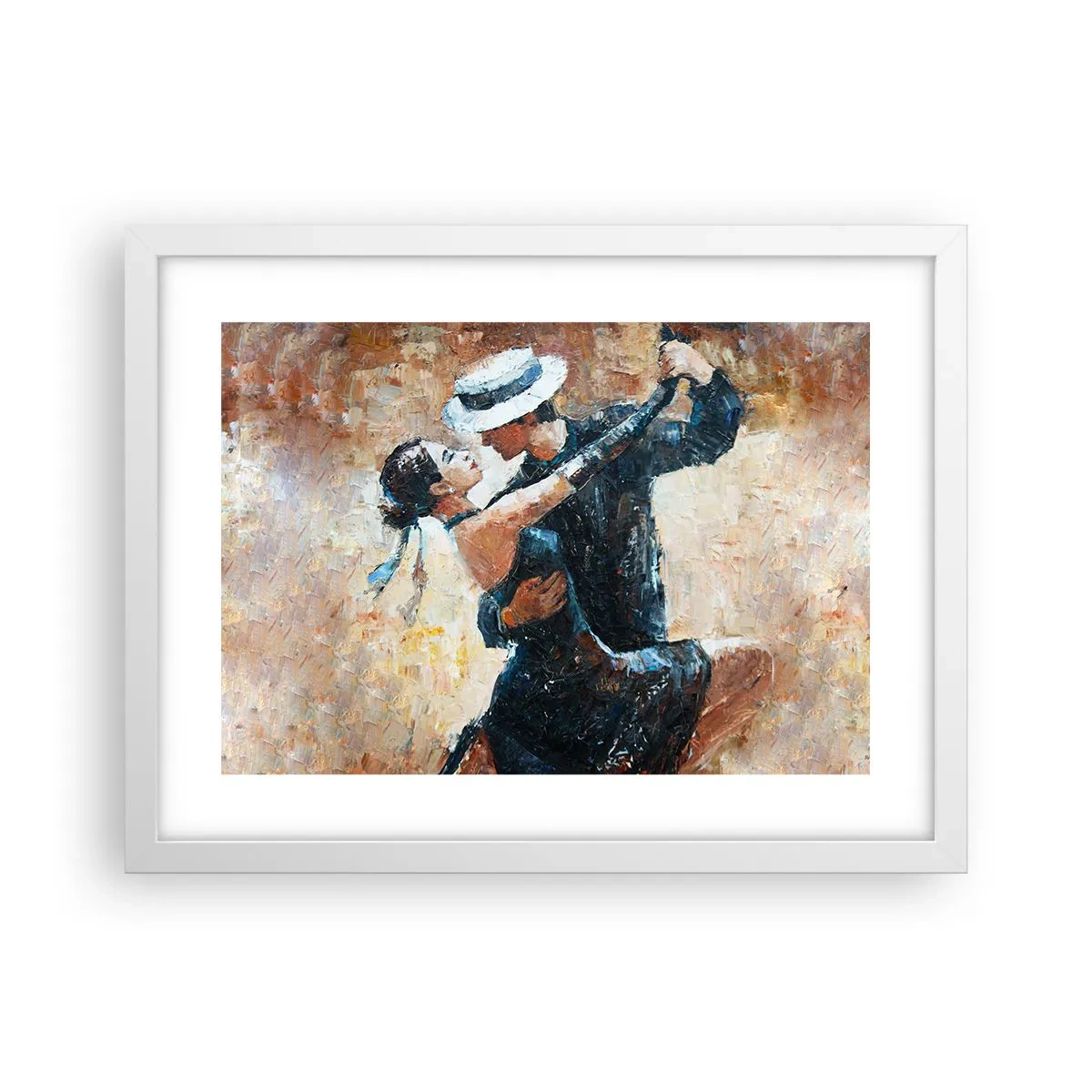 Poster în ramă albă - A la Rudolf Valentino - 40x30 cm
