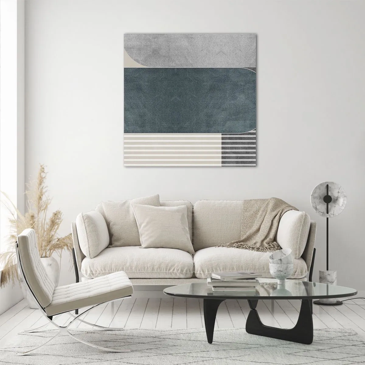 Tablou pe sticlă - Compoziție de nivel - 70x70 cm