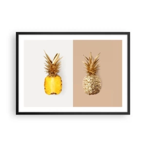 Poster în ramă neagră - Ananas de împărțit - 70x50 cm