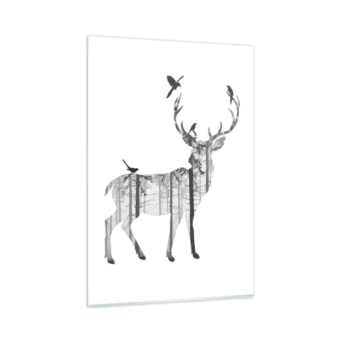 Tablou pe sticlă - Spiritul bun al pădurii - 80x120 cm