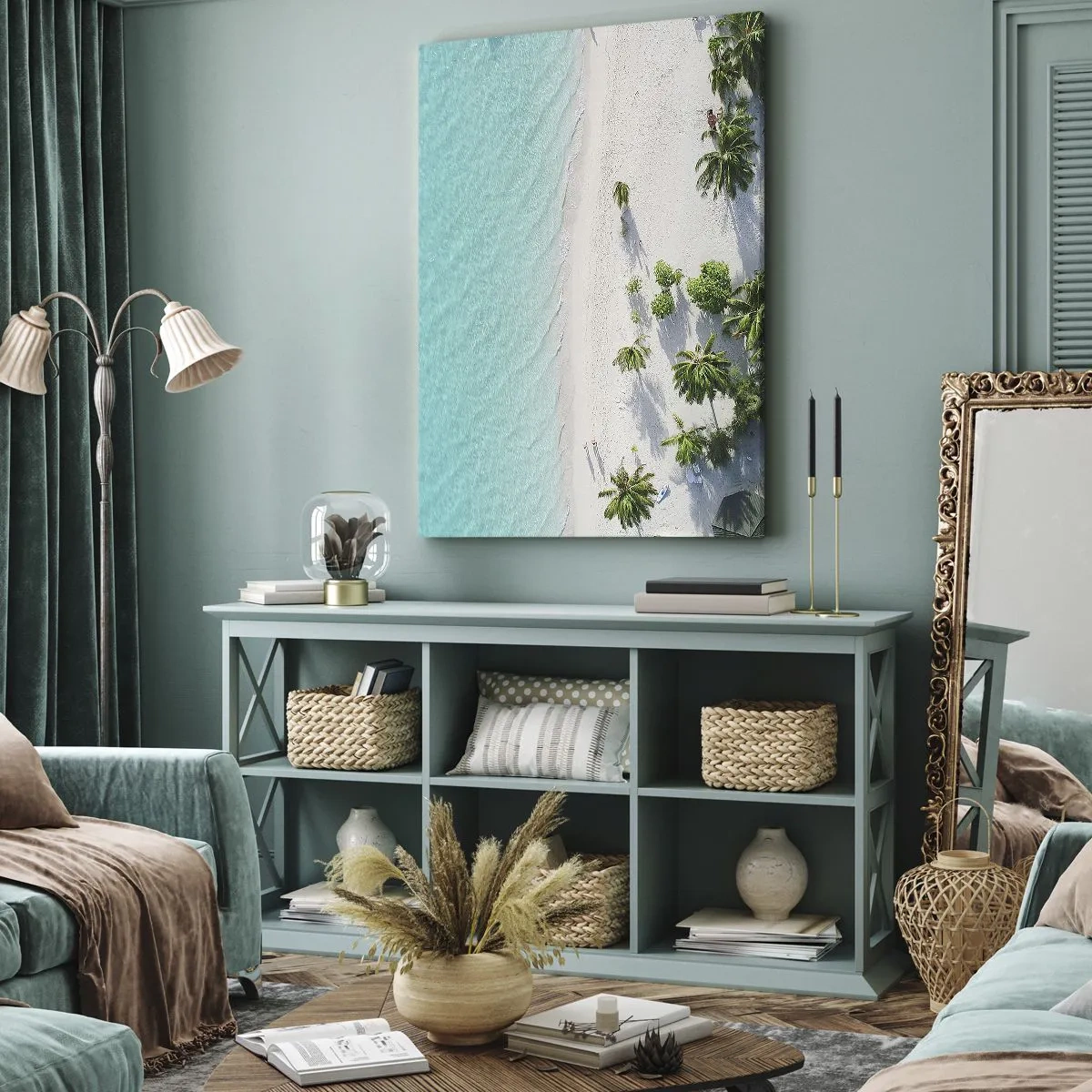 Tablou pe pânză - Vacanță în paradis - 45x80 cm