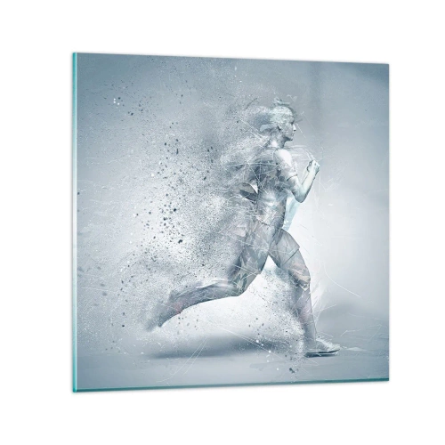 Tablou pe sticlă - Energie pură cristalină - 30x30 cm