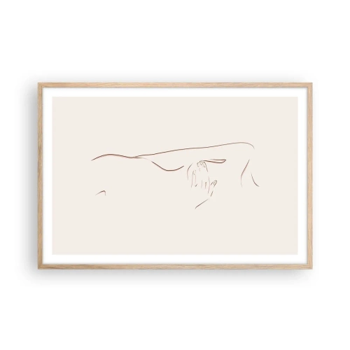 Poster în ramă de stejar deschis - Forma dorinței - 91x61 cm