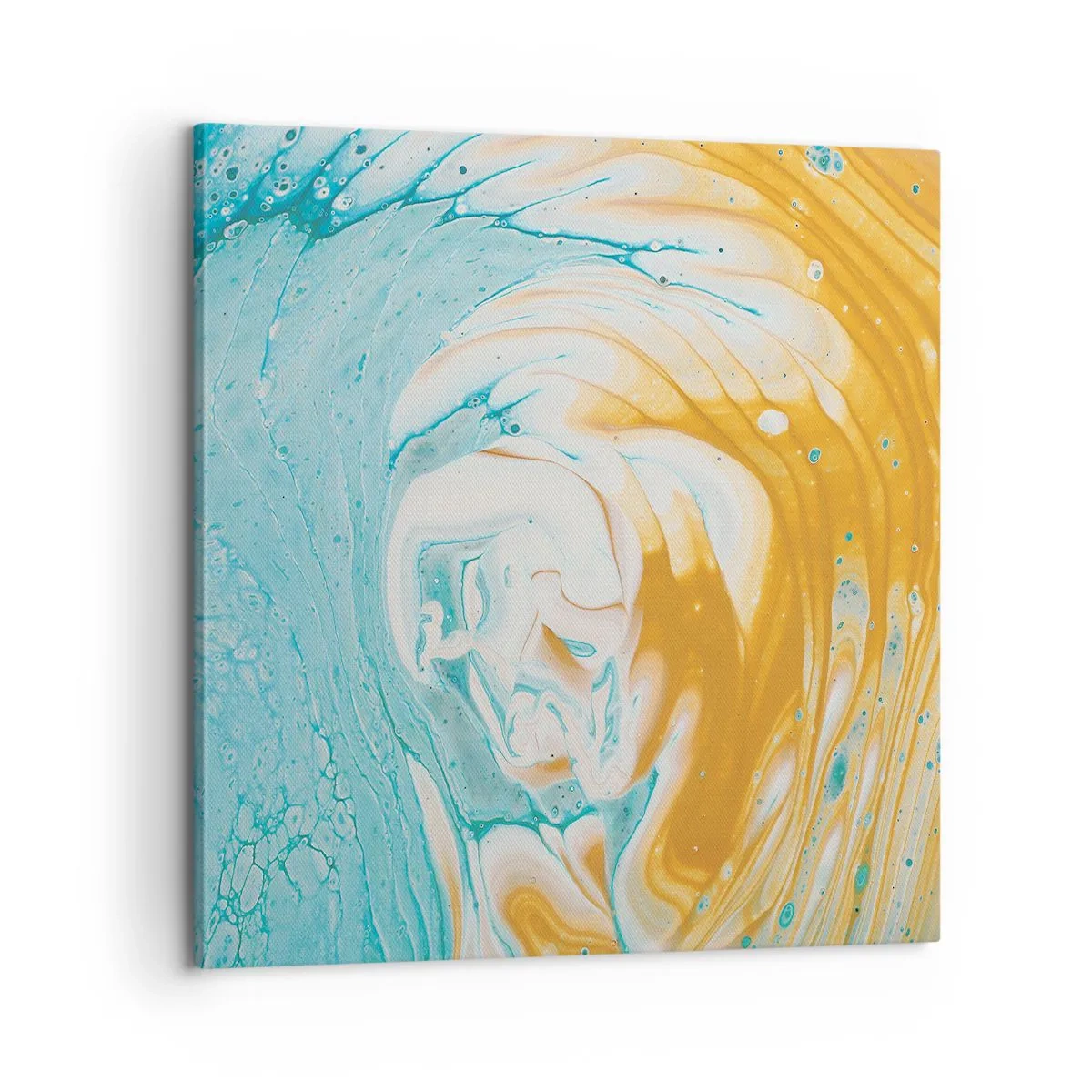 Tablou pe pânză - Vârtej de pastel - 60x60 cm
