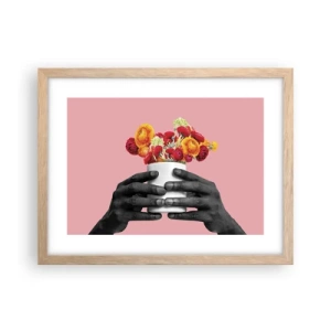 Poster în ramă de stejar deschis - Apoteoza vieții - 40x30 cm