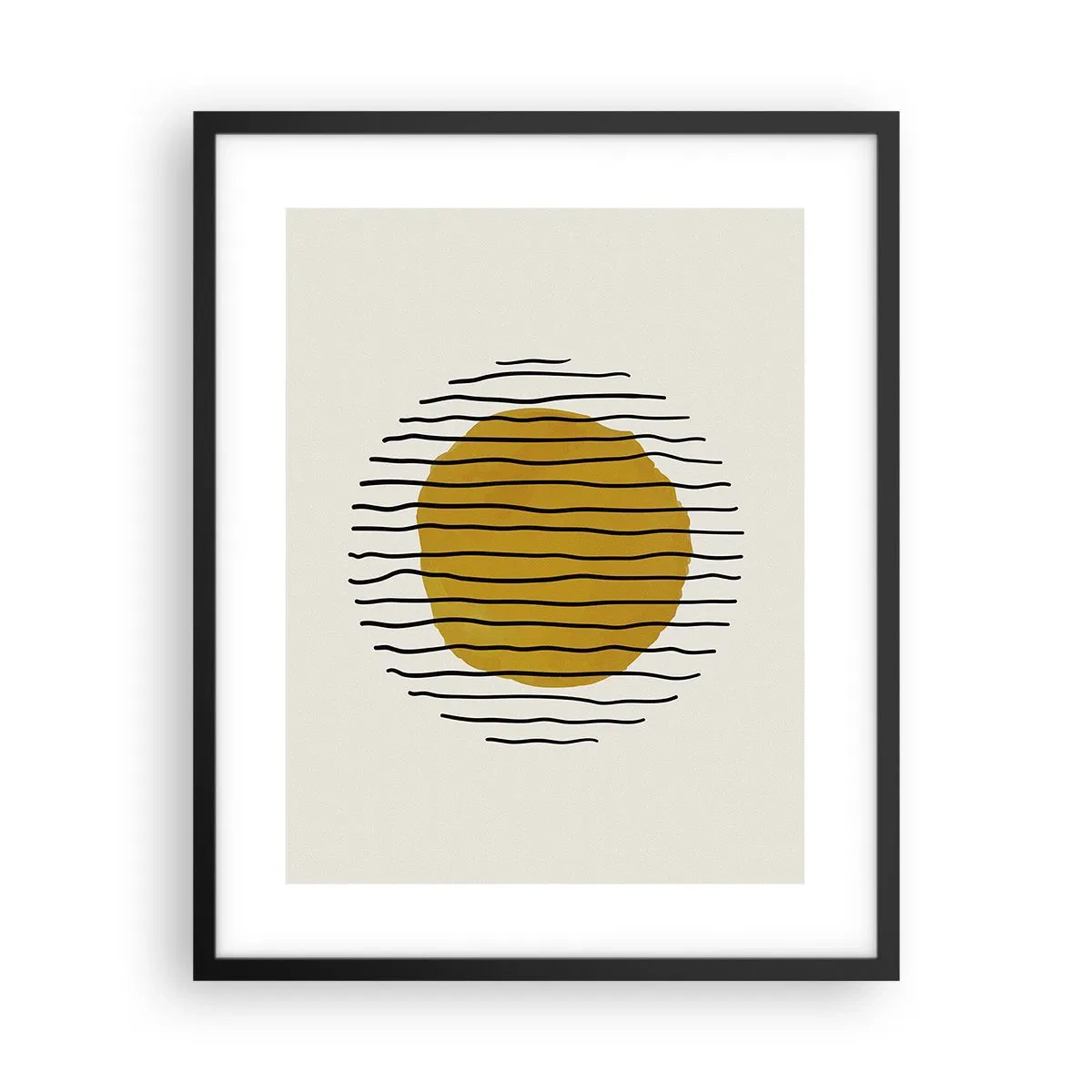 Poster în ramă neagră - Abstracție tremurândă de căldură - 40x50 cm