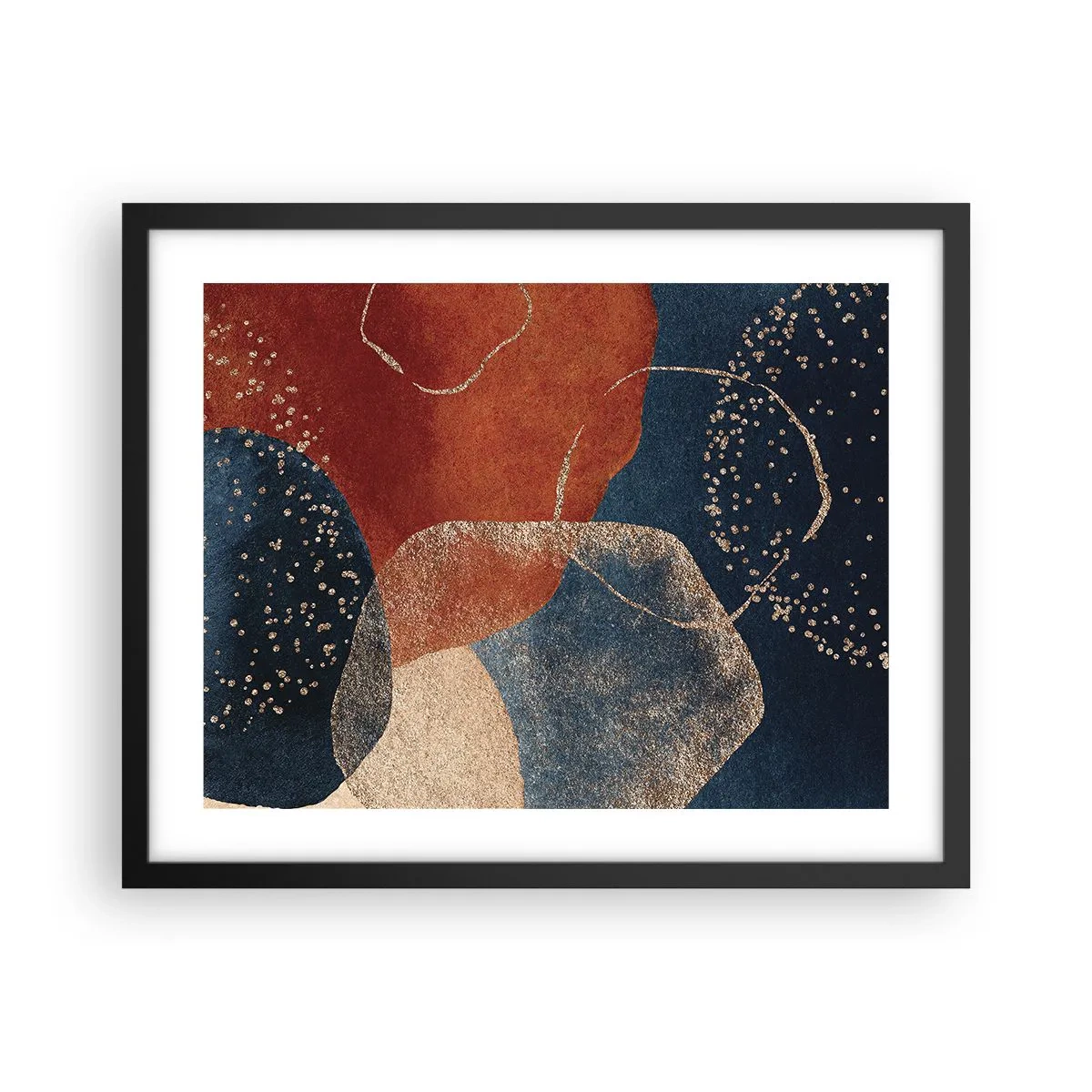 Poster în ramă neagră - Ușurința de a fi - 50x40 cm