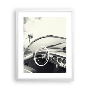 Poster în ramă albă - E timpul pentru cei bogați - 40x50 cm