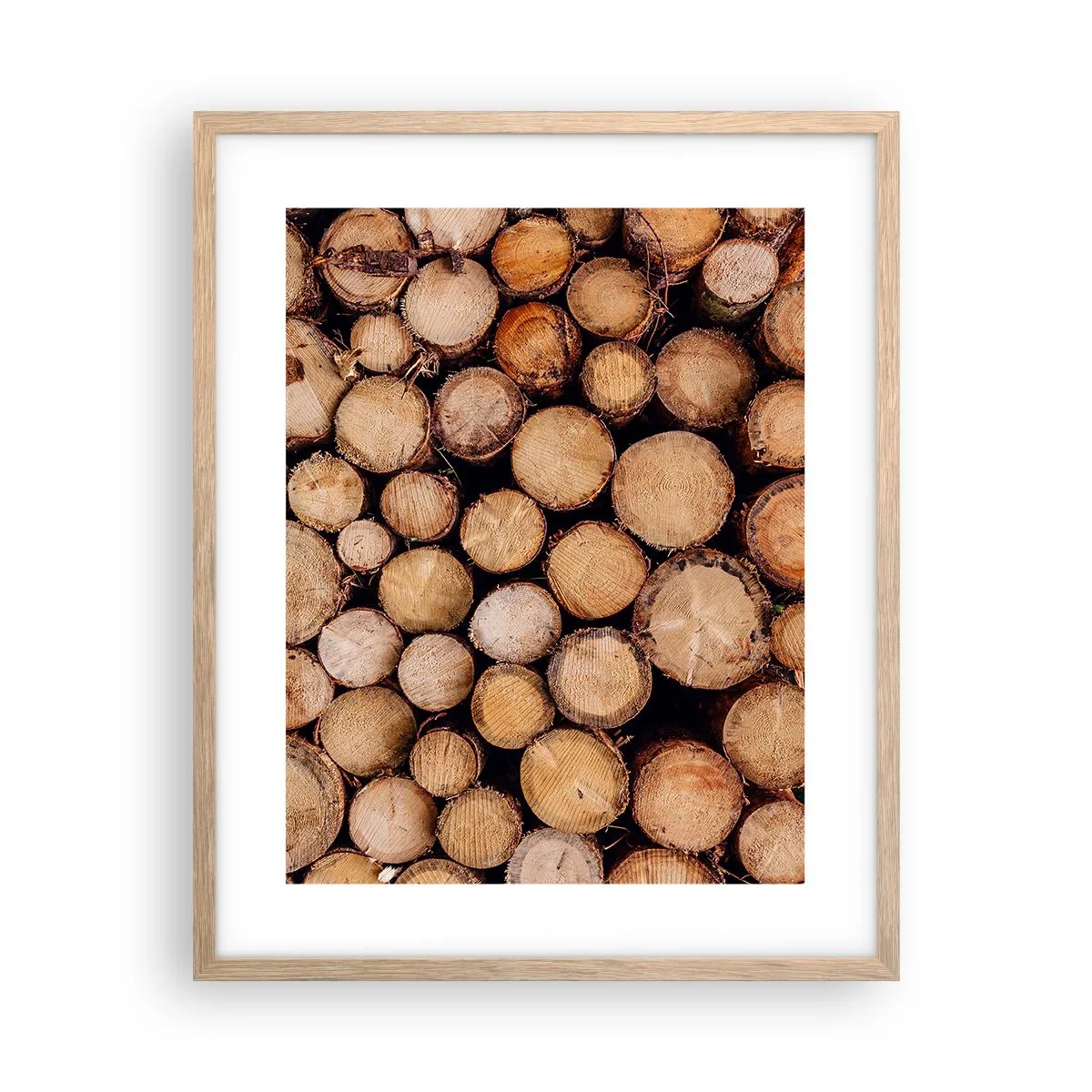 Poster în ramă de stejar deschis - Un nou început - 40x50 cm