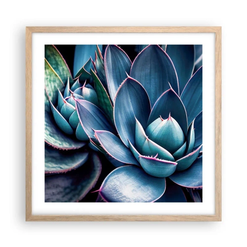 Poster în ramă de stejar deschis - Forța vitală - 50x50 cm